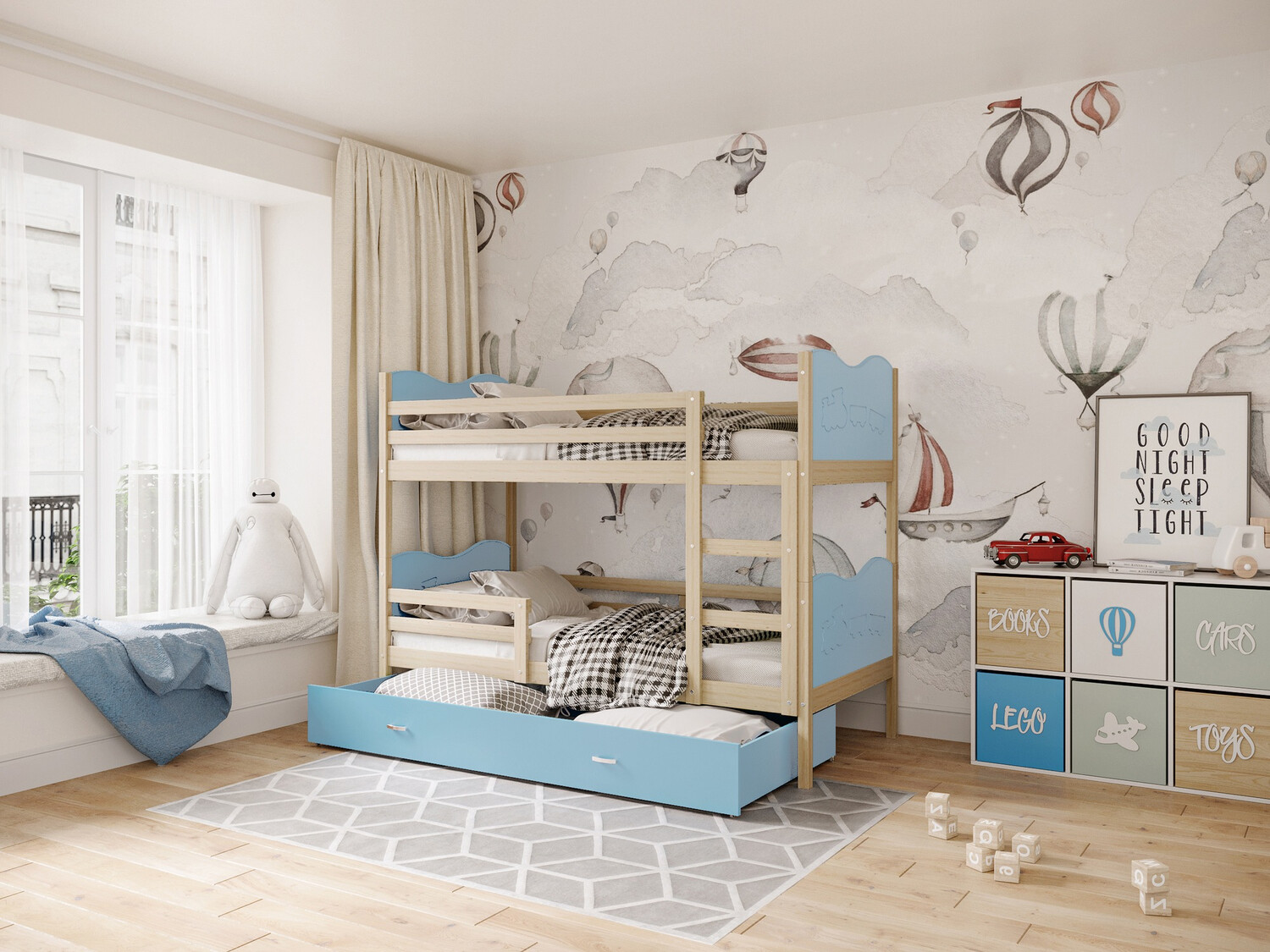 Bunk bed Aurora 110 (Blue)