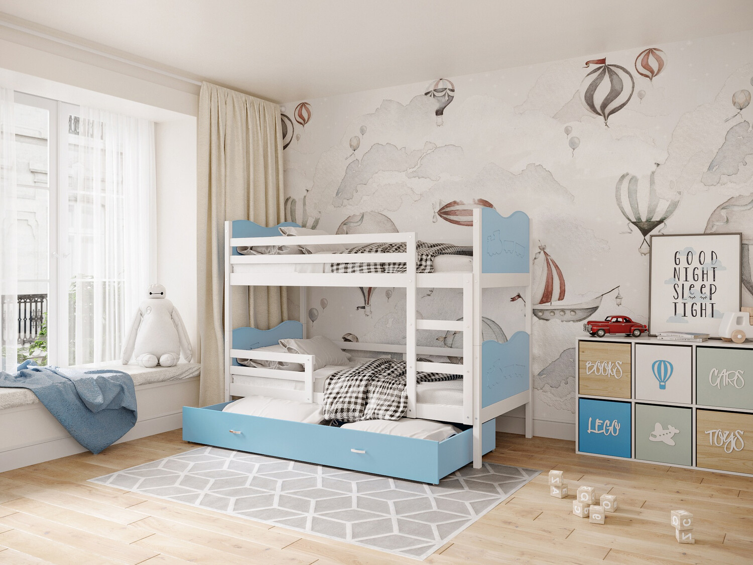 Bunk bed Aurora 111 (Blue)