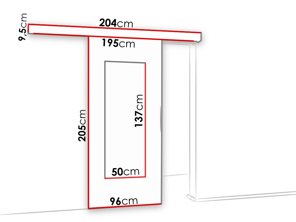 Sliding door Dover 119 (White)