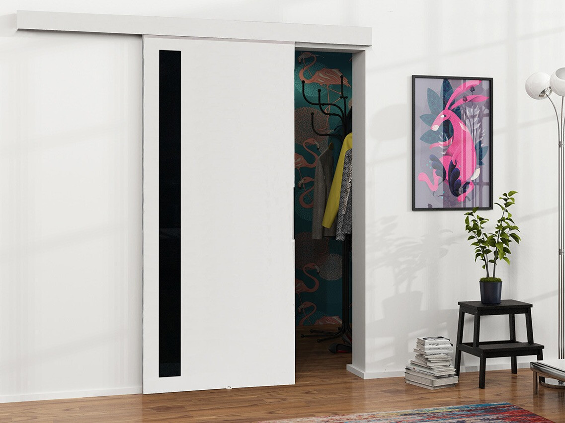 Sliding door Dover 126 (White + Black)