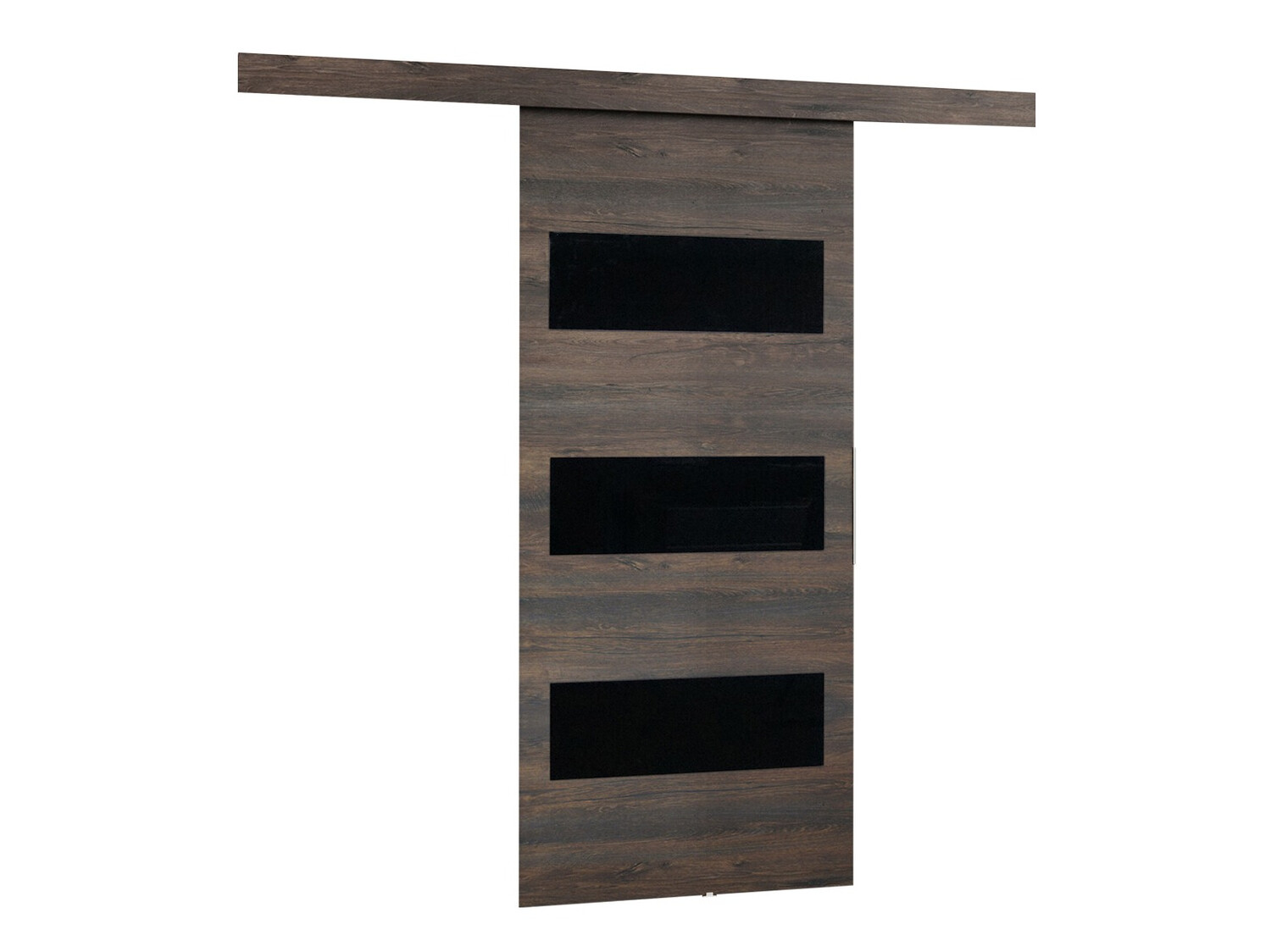 Sliding door Dover 135 (Dark ash + Black)