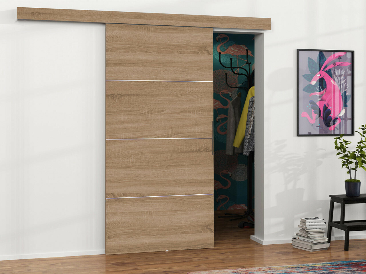 Sliding door Dover 145 (Sonoma oak)