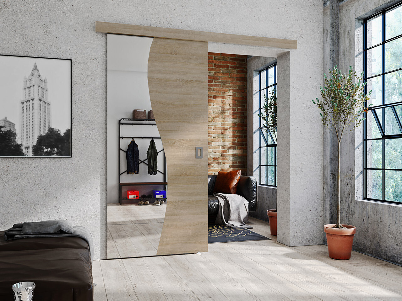 Sliding door Dover 151 (Sonoma oak)