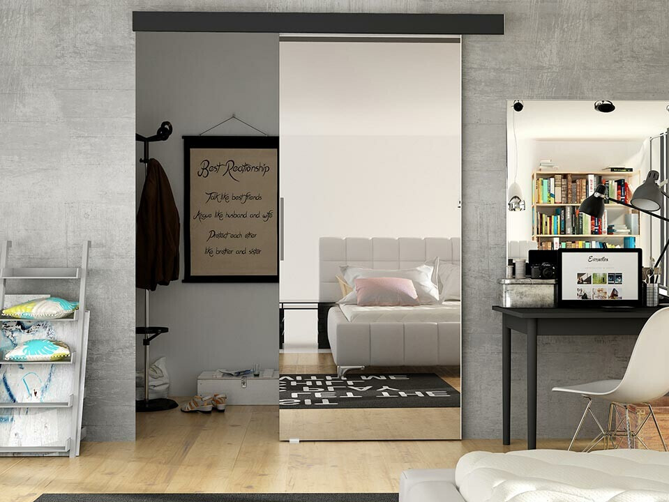 Sliding door Closico Fundus II (Black)