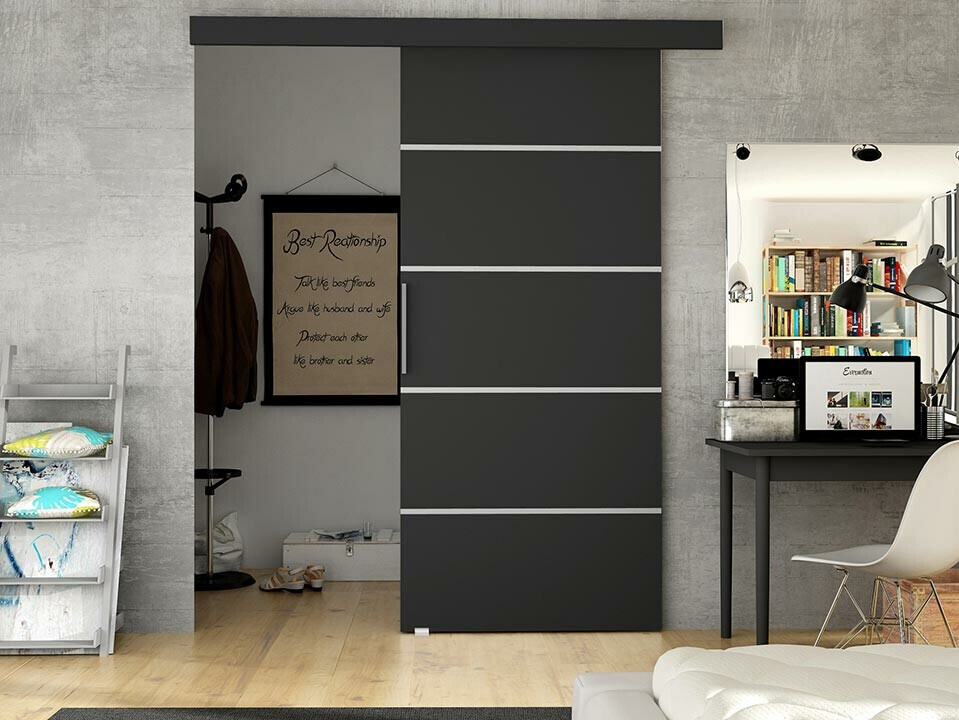 Sliding door Closico Fundus III (Black)