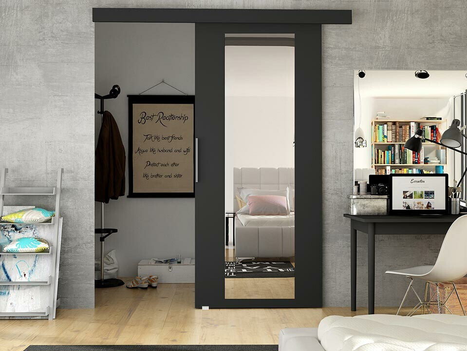 Sliding door Closico Fundus IV (Black)