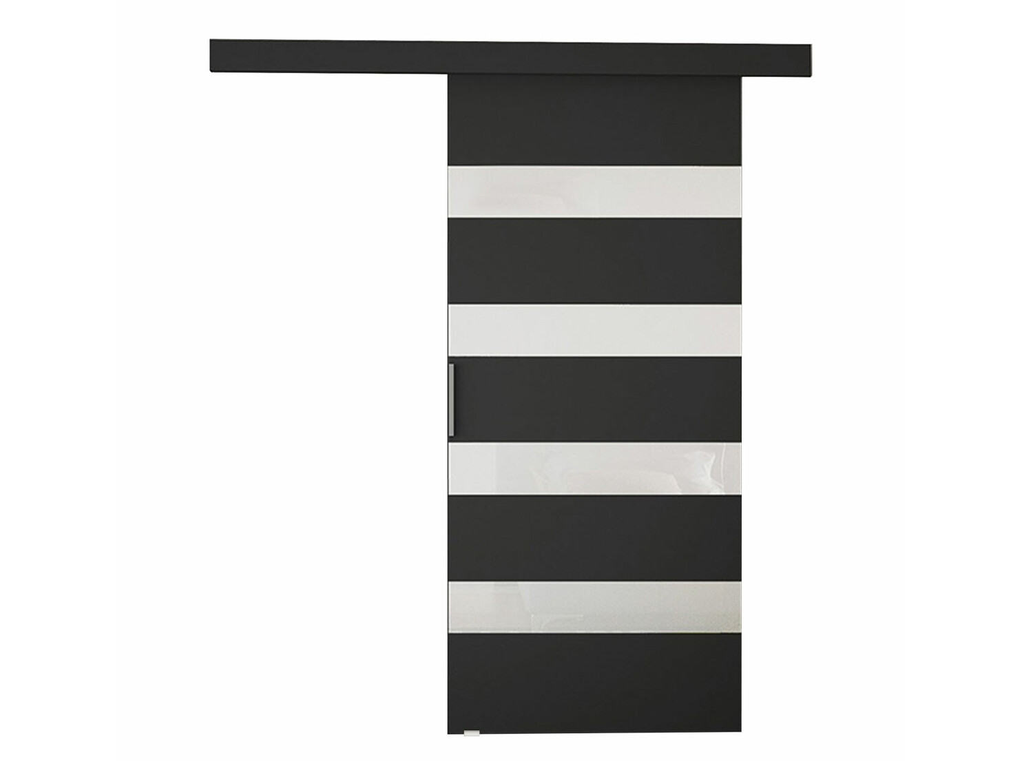 Sliding door Closico Fundus V (Black + White)