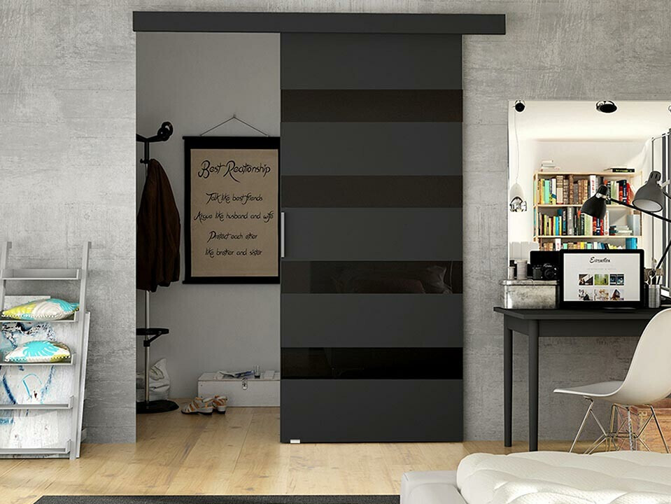 Sliding door Closico Fundus V (Black)