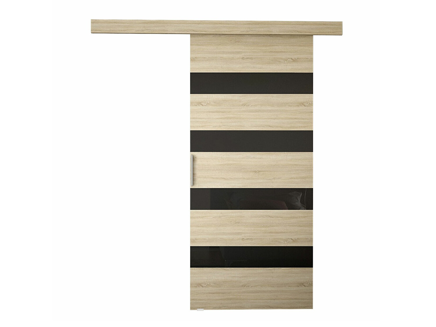 Sliding door Closico Fundus V (Sonoma oak + Black)