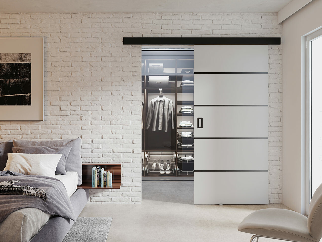 Sliding door Dover 171 (White)