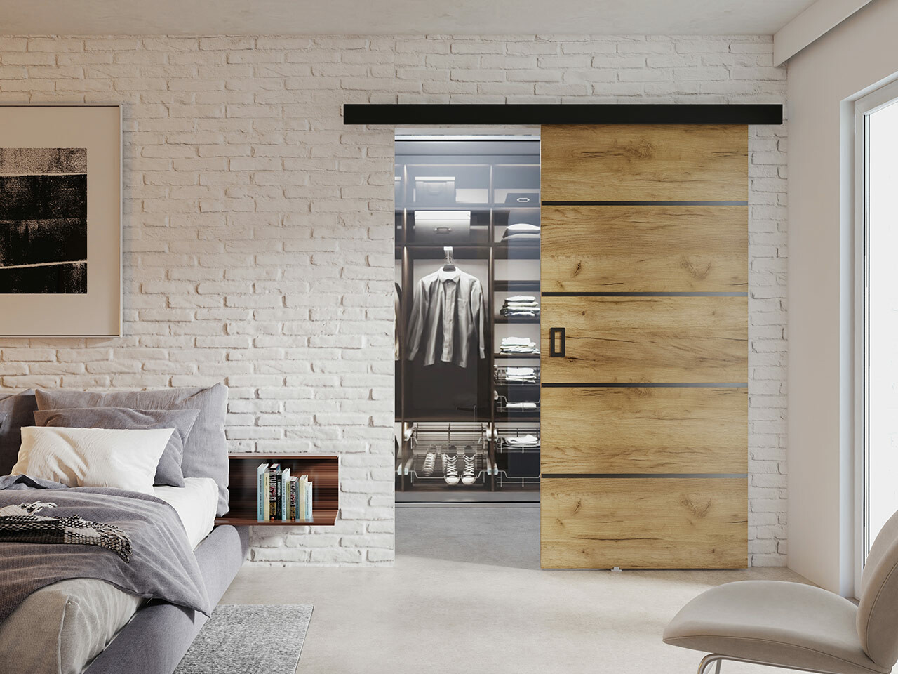 Sliding door Dover 172 (Craft oak)