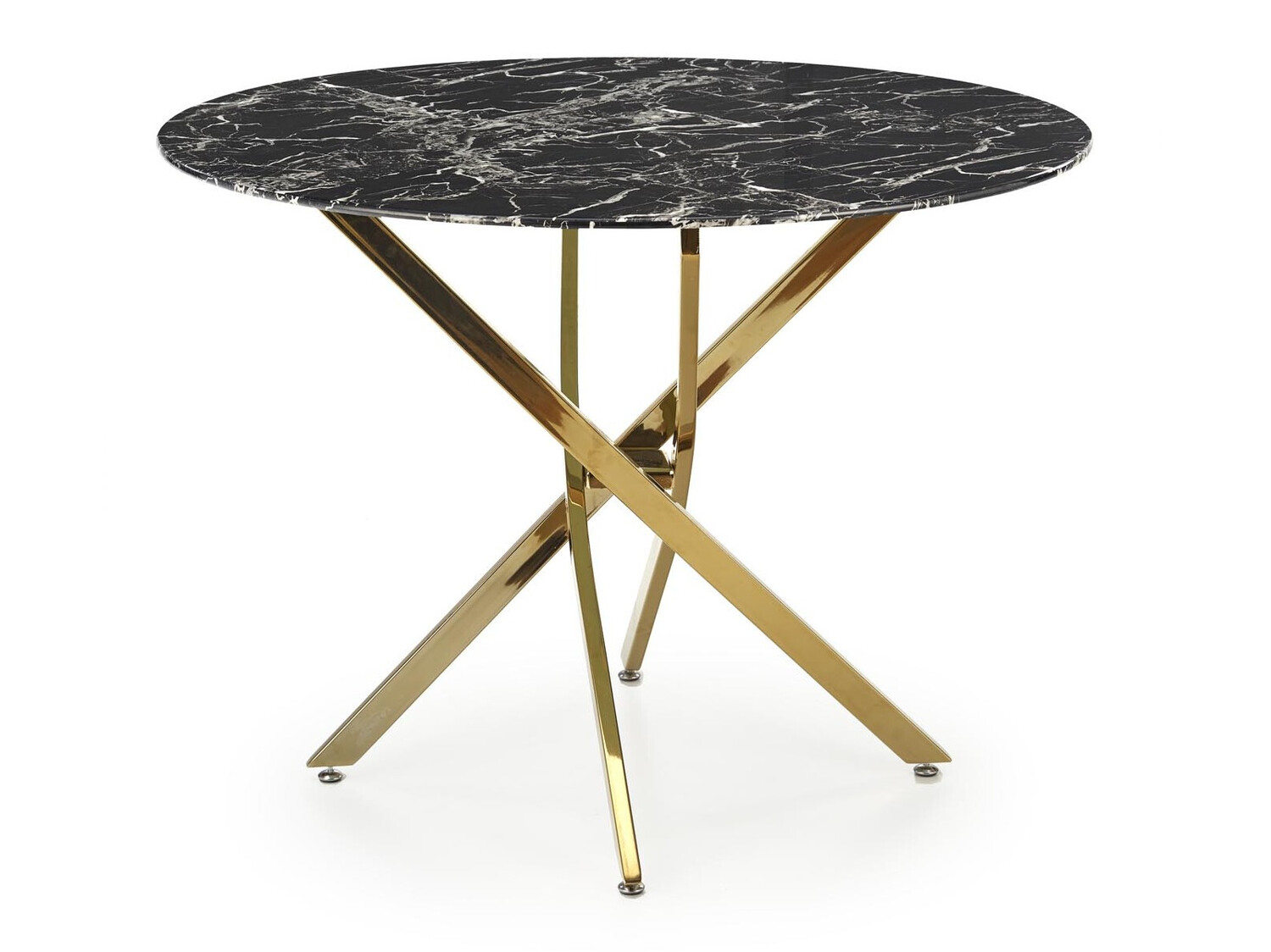 Table Houston 1538 (Golden + Black marble)