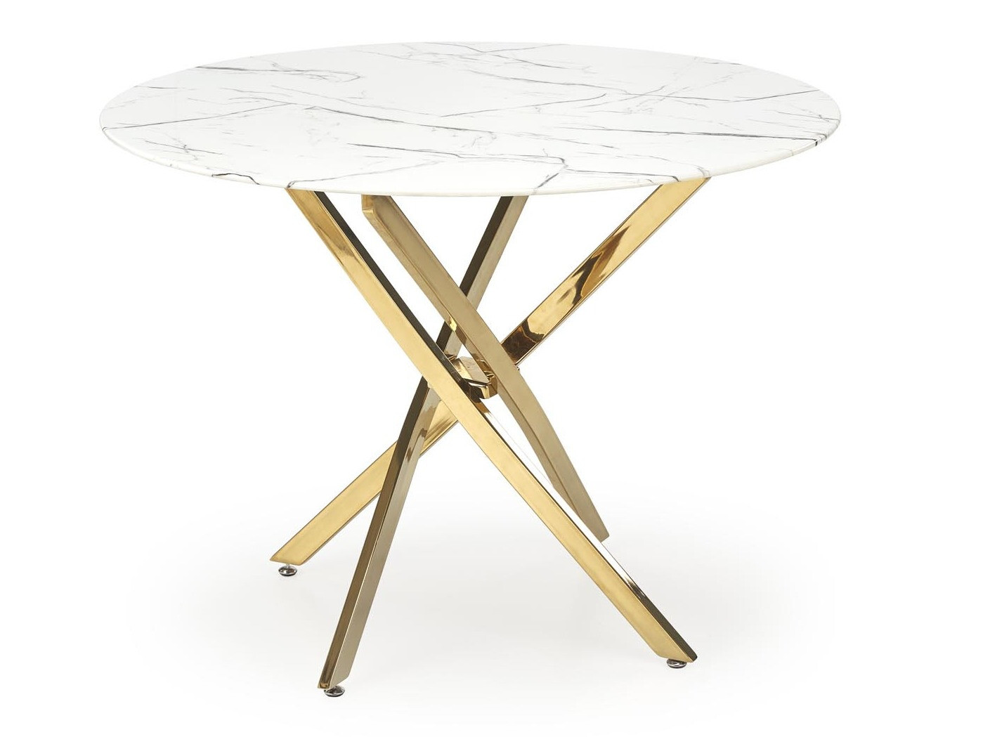 Table Houston 1538 (Golden + White marble)