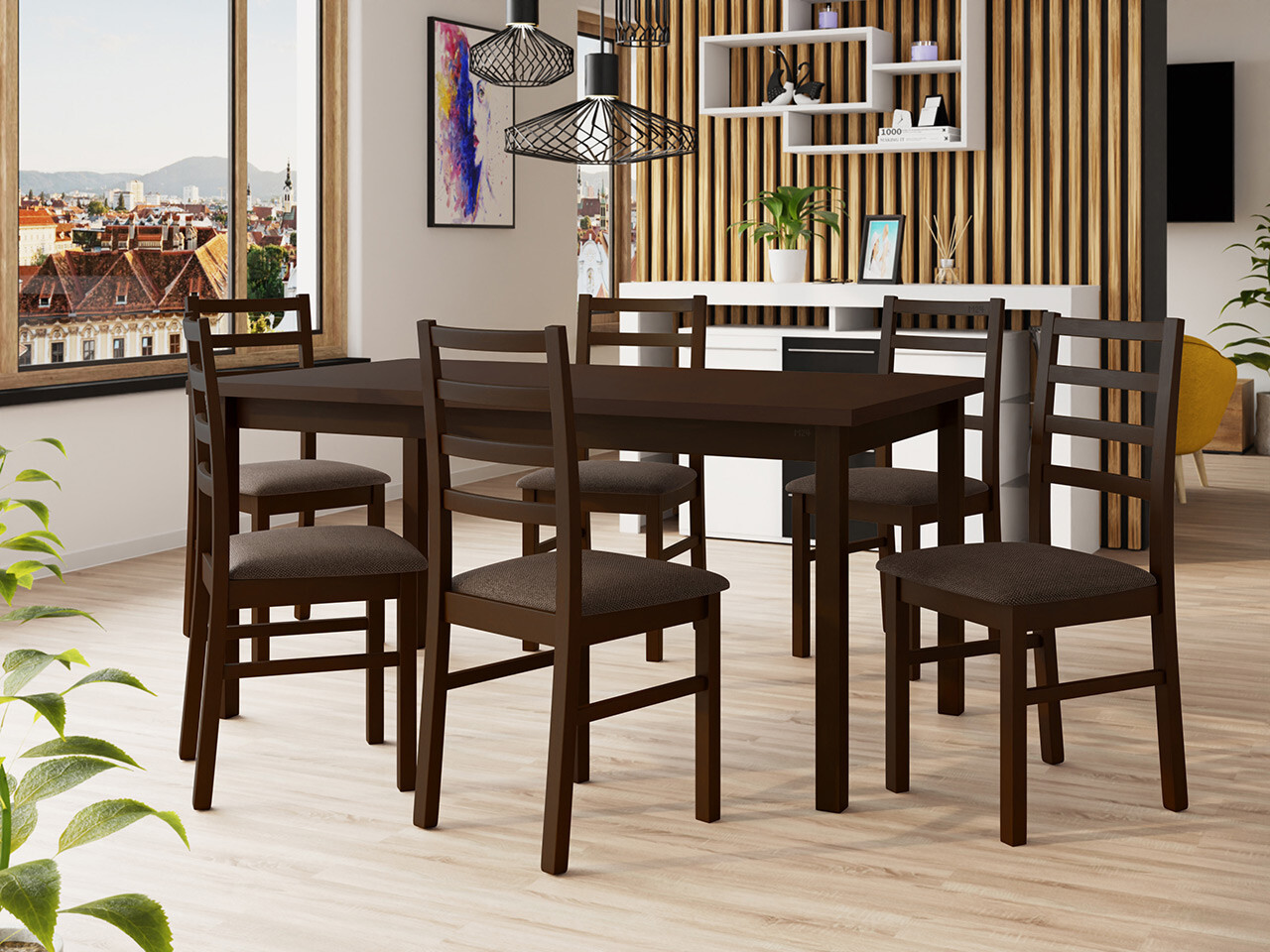 Dining set Victorville 307 (Nut)