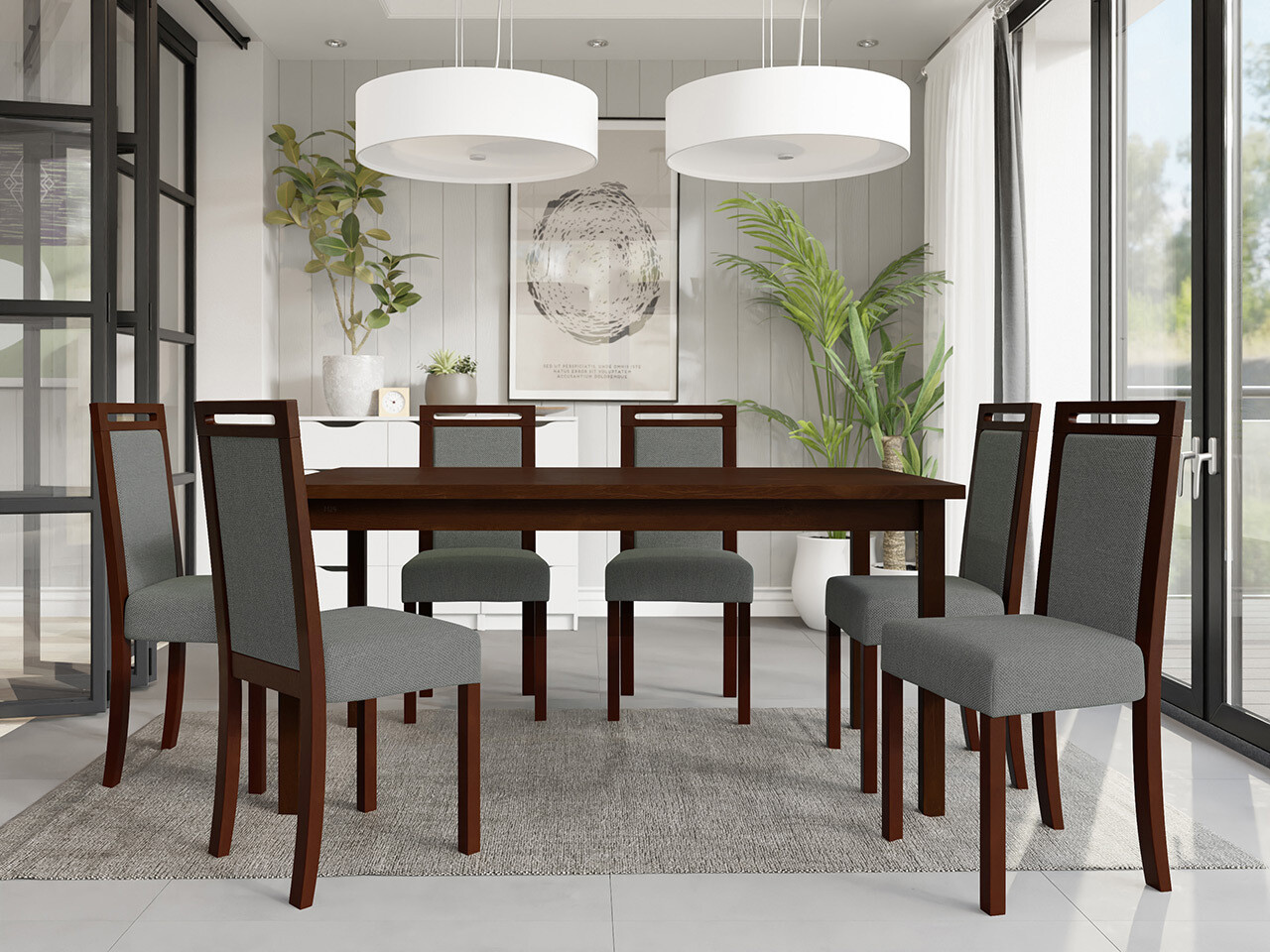 Dining set Victorville 308 (Nut)