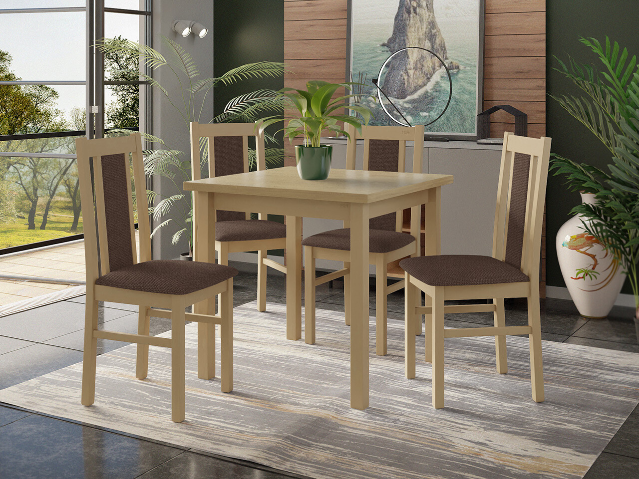 Dining set Victorville 310 (Sonoma oak)