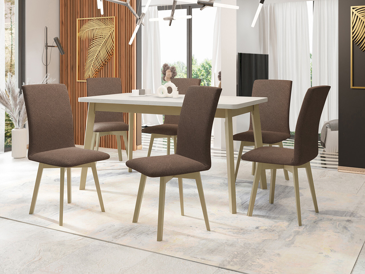 Dining set Victorville 323 (Sonoma oak)