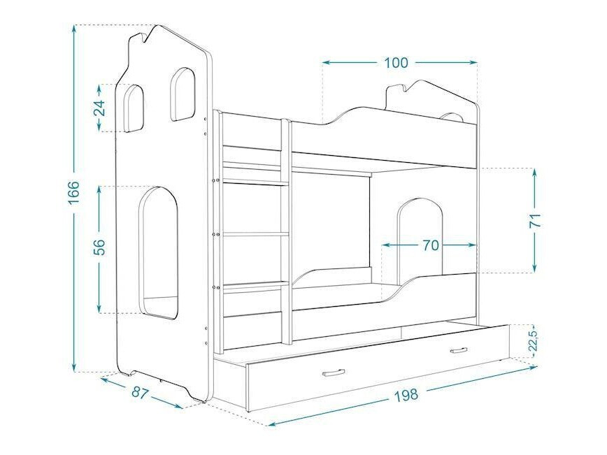 Bunk bed Aurora 115