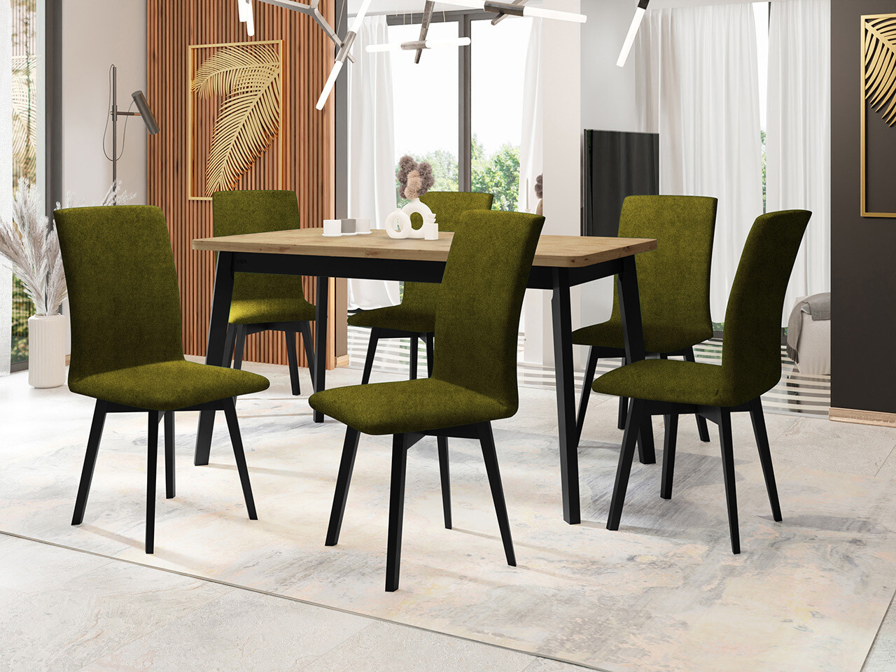 Dining set Victorville 326 (Black)