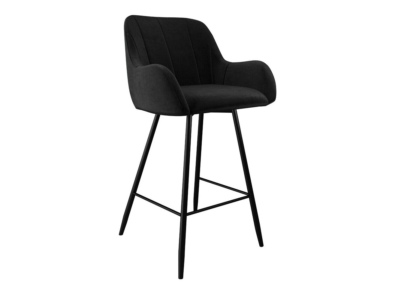Bar stool Jackson 102 (Black + Magic Velvet 2219)