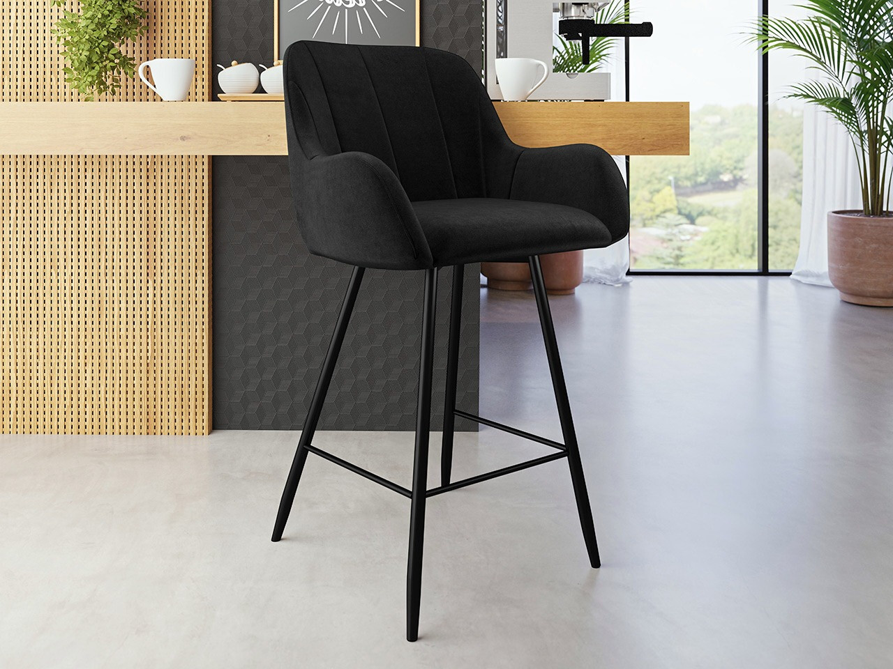 Bar stool Jackson 102 (Magic Velvet 2219)