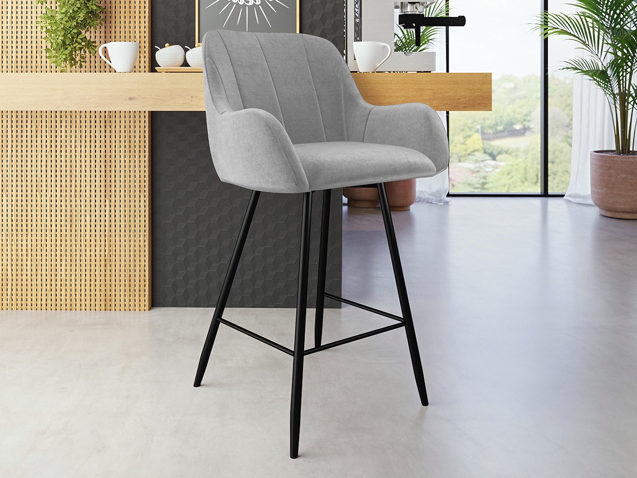Bar stool Jackson 102 (Magic Velvet 2240)