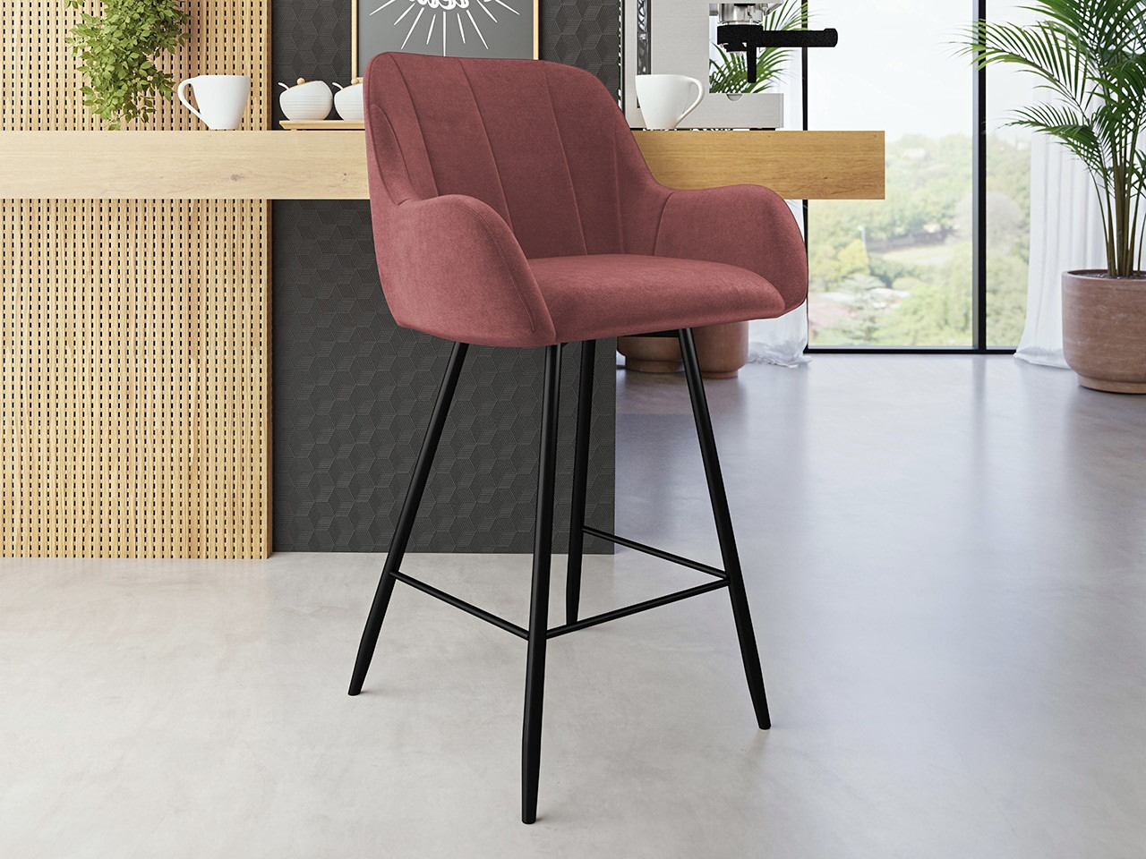 Bar stool Jackson 102 (Magic Velvet 2258)