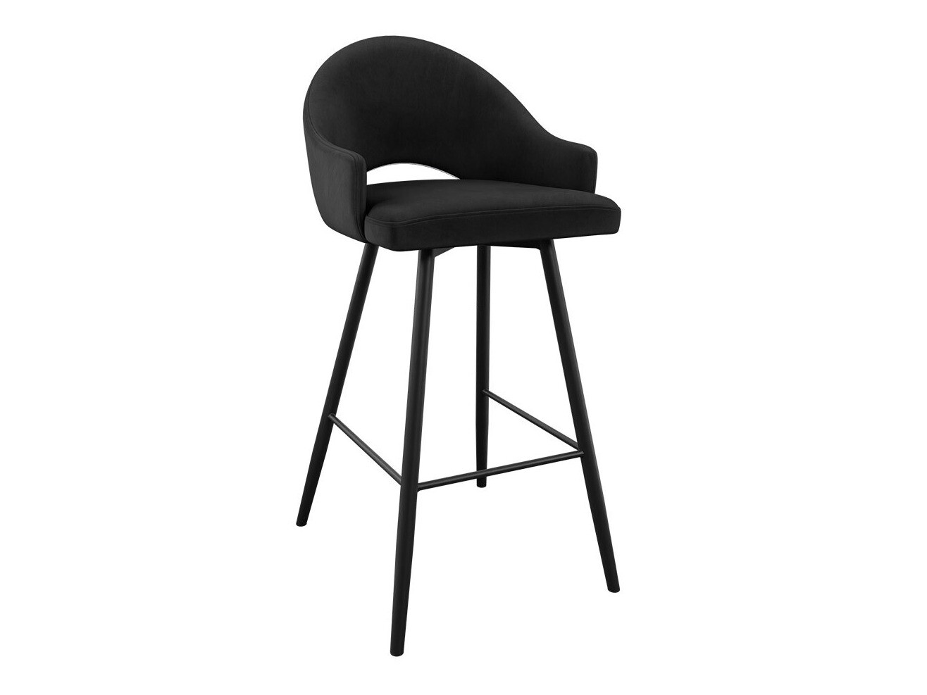 Bar stool Jackson 103 (Black + Magic Velvet 2219)