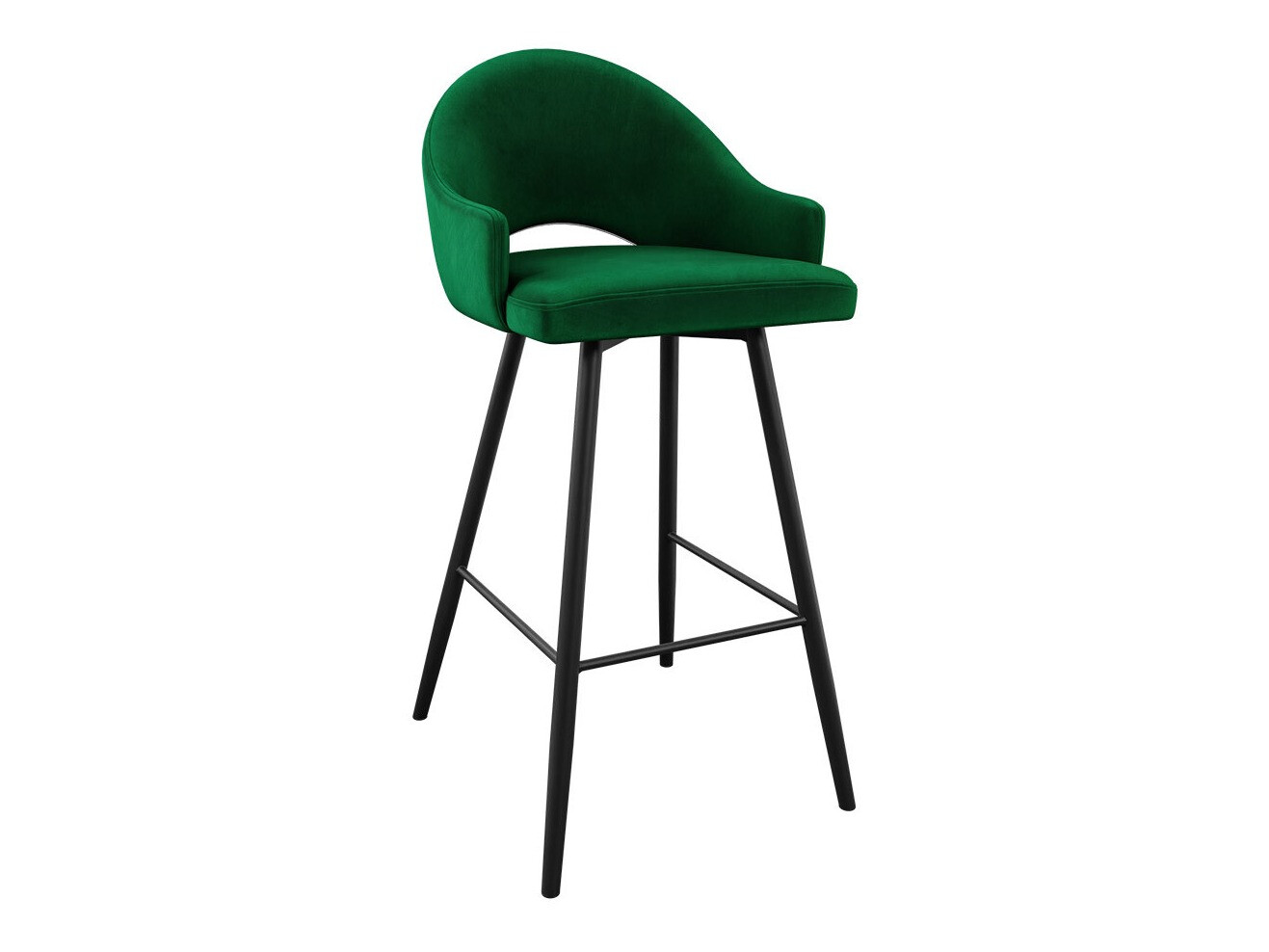 Bar stool Jackson 103 (Black + Magic Velvet 2225)