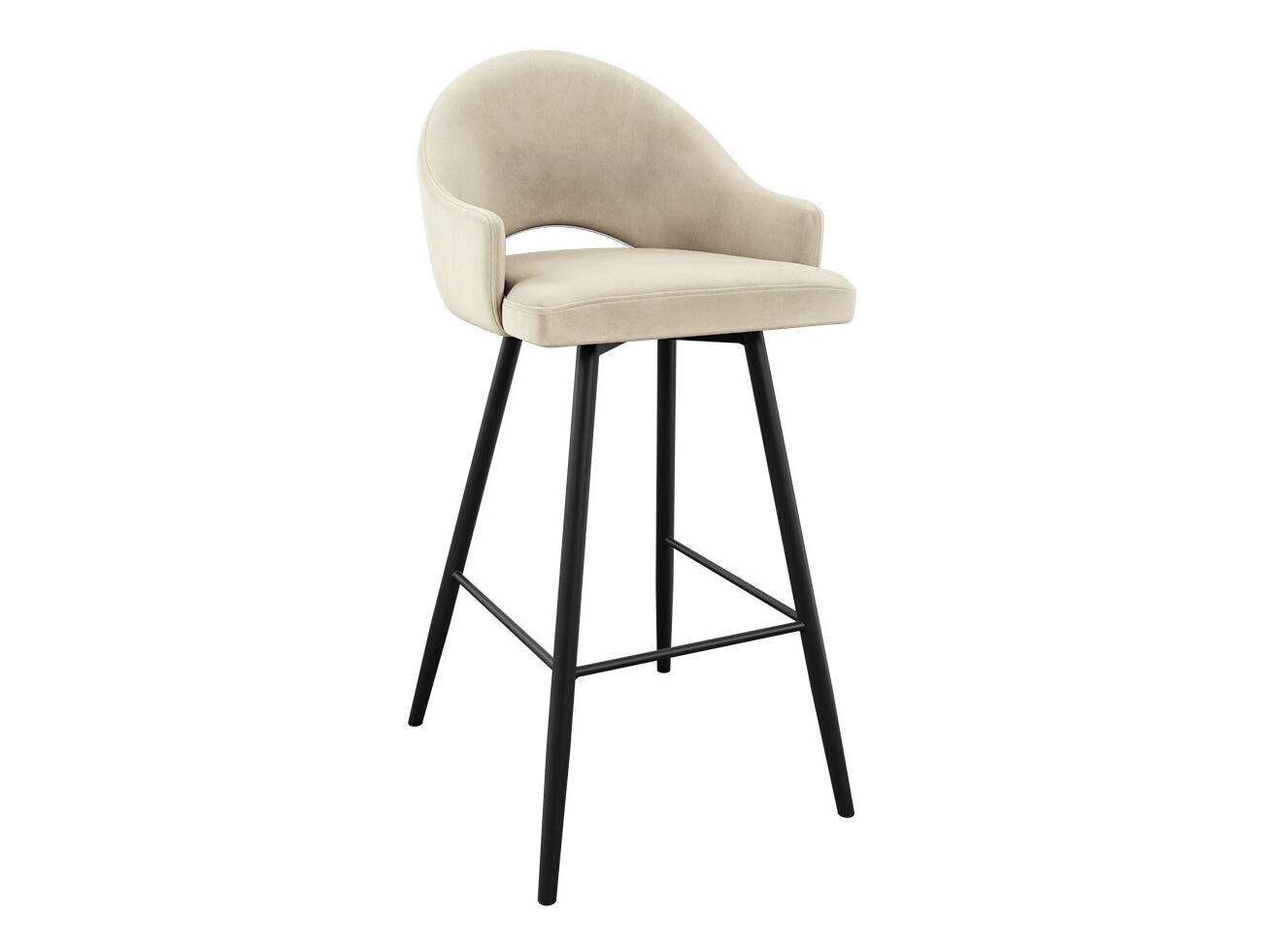 Bar stool Jackson 103 (Black + Magic Velvet 2250)
