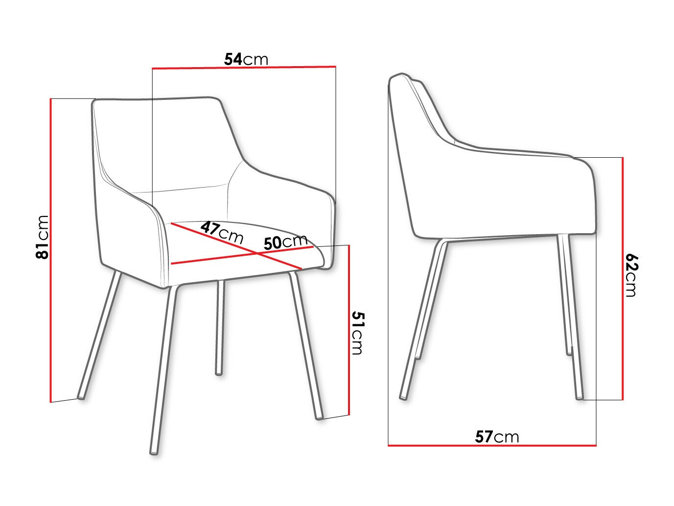 Chair Jackson 109 (Magic Velvet 2240)