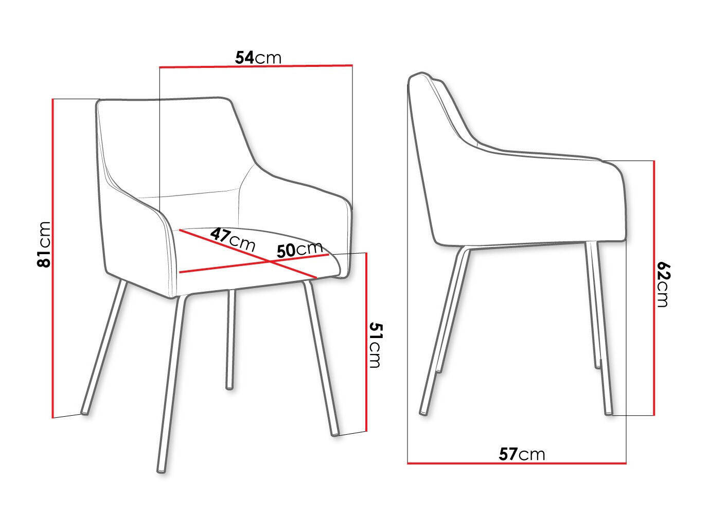 Chair Jackson 109 (Magic Velvet 2250)
