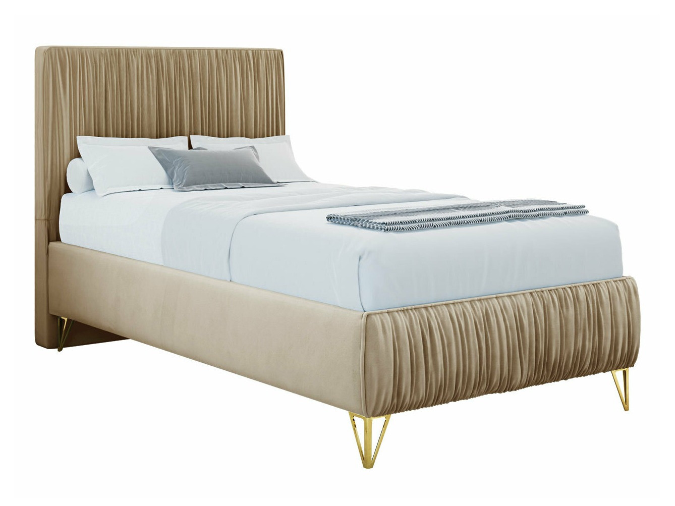Continental bed Logan 112 (Amor Velvet 4304)