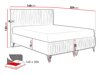 Continental bed Logan 112 (Amor Velvet 4314)