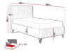 Continental bed Logan 112 (Amor Velvet 4321)