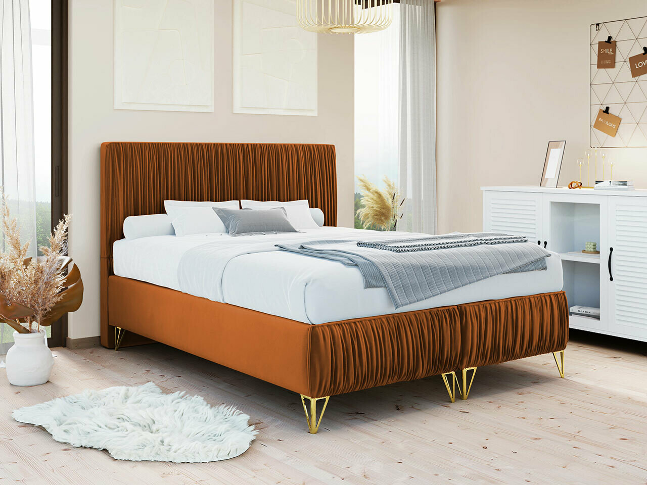 Bed Logan 112 (Amor Velvet 4305)