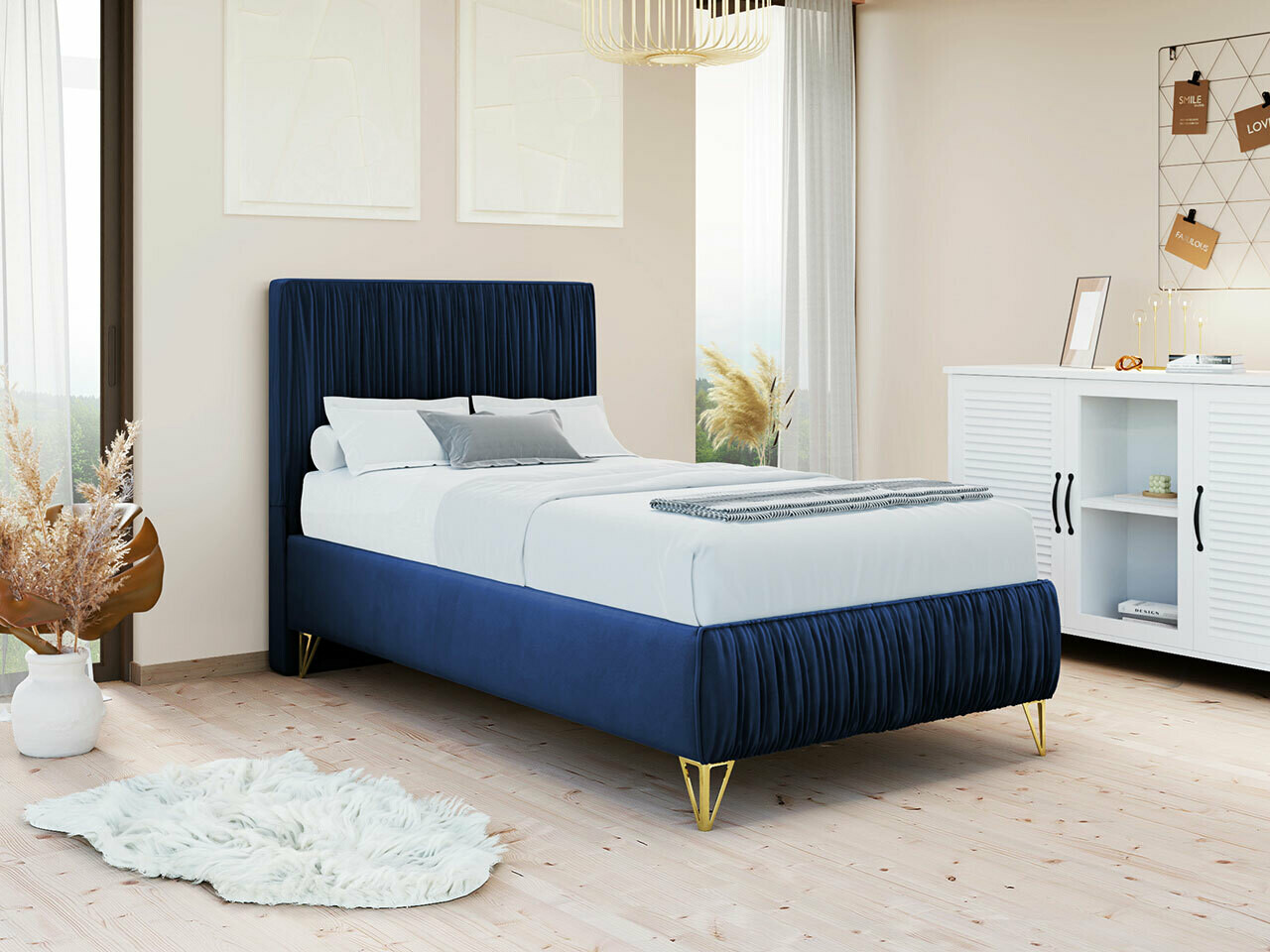 Bed Logan 112 (Amor Velvet 4314)