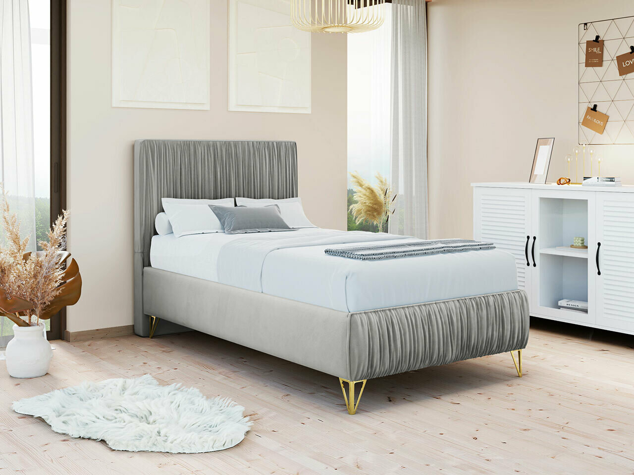 Bed Logan 112 (Amor Velvet 4318)