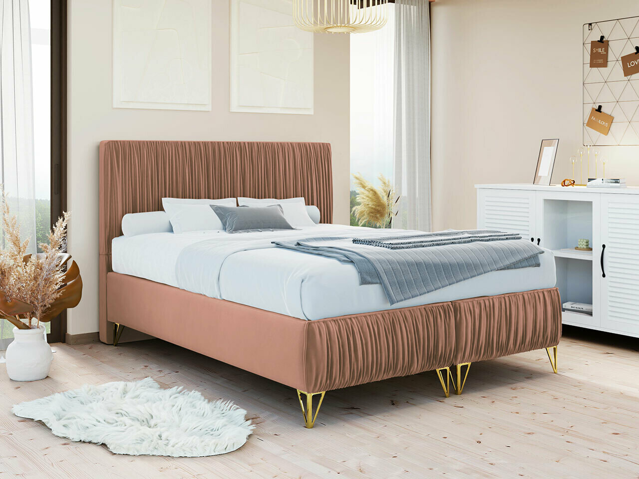 Bed Logan 112 (Amor Velvet 4328)