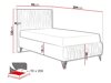 Continental bed Logan 112 (Amor Velvet 4318)