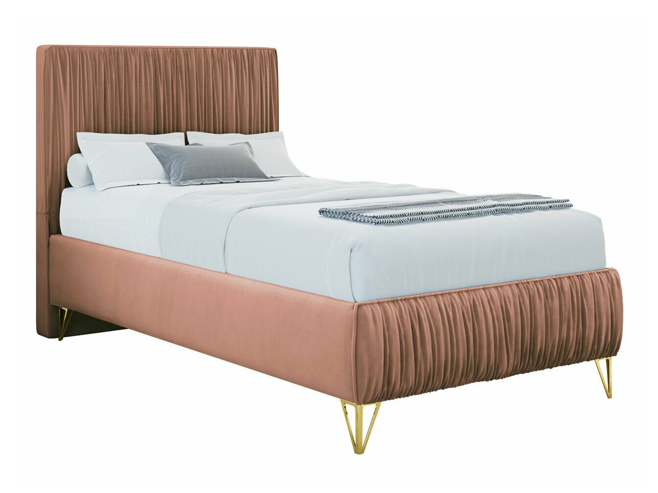 Continental bed Logan 112 (Amor Velvet 4328)