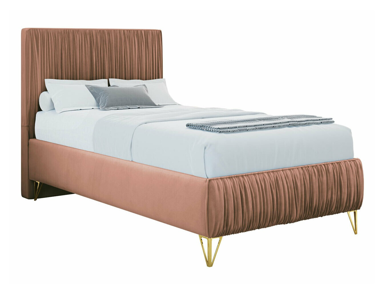 Continental bed Logan 112 (Amor Velvet 4328)