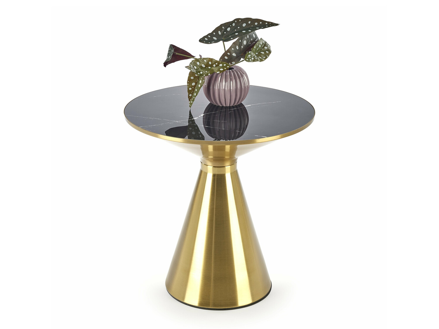 Coffee table Houston 1553 (Golden + Black marble)