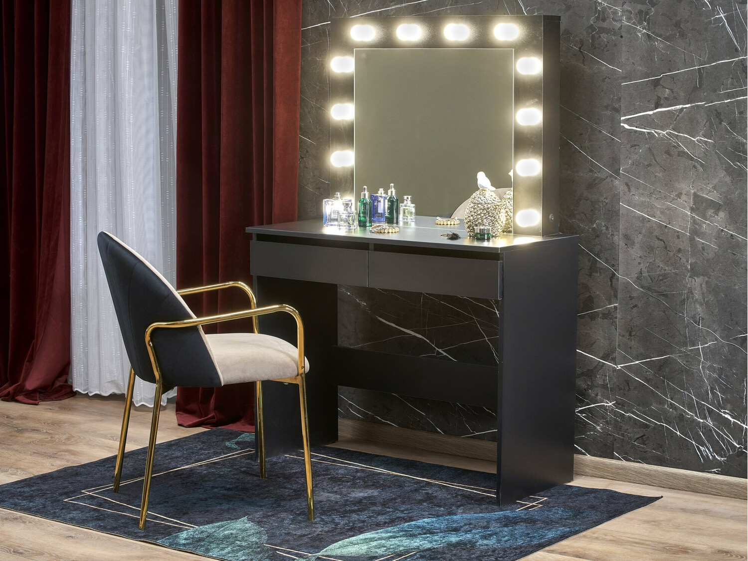 Dressing table Houston Gaudium (Black)