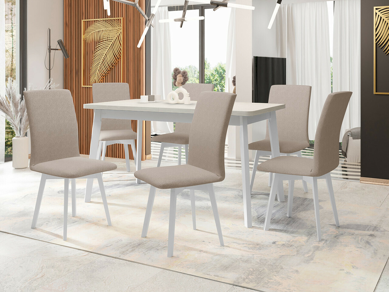 Dining set Victorville 335 (White)