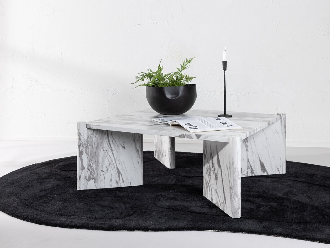 Coffee table Dallas 4198 (White marble)