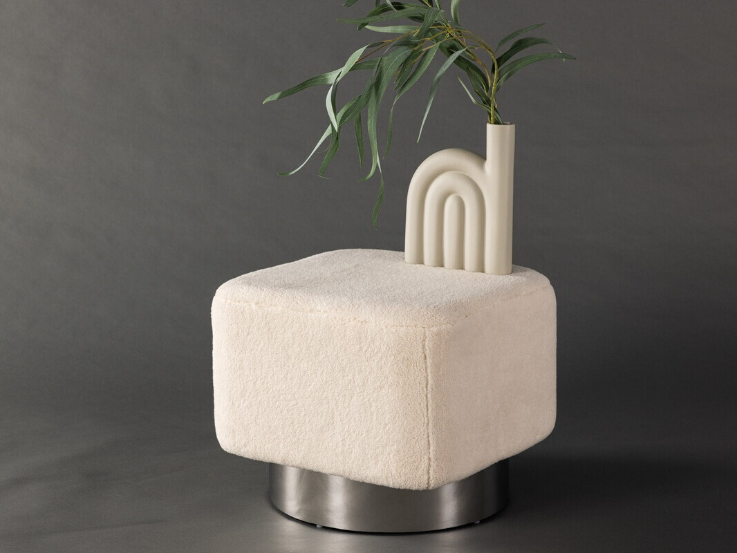 Ottoman Dallas 4219 (Light brown + Silver)