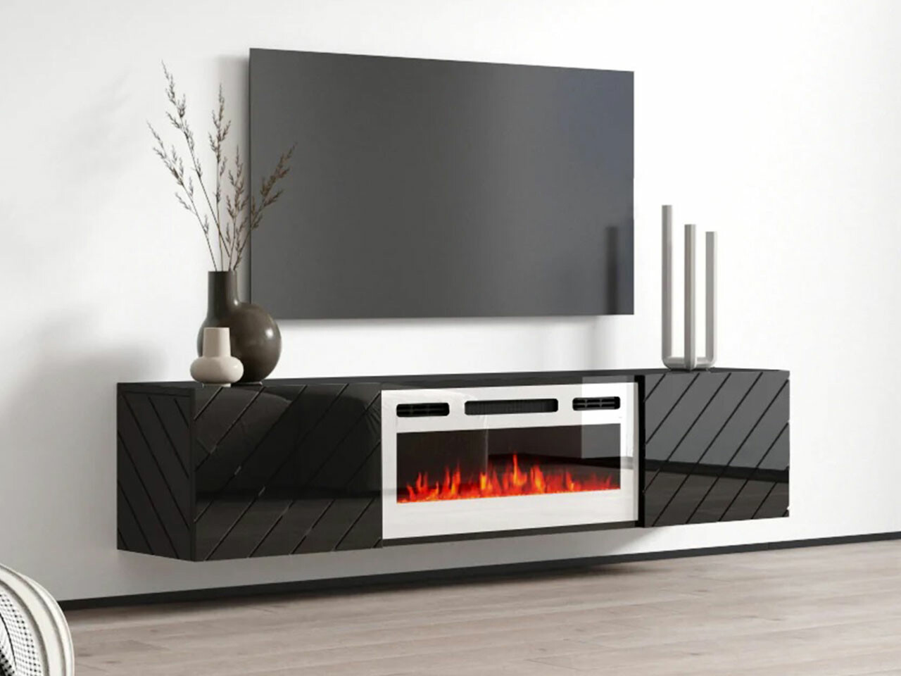 TV stand Mensura (Black + White)