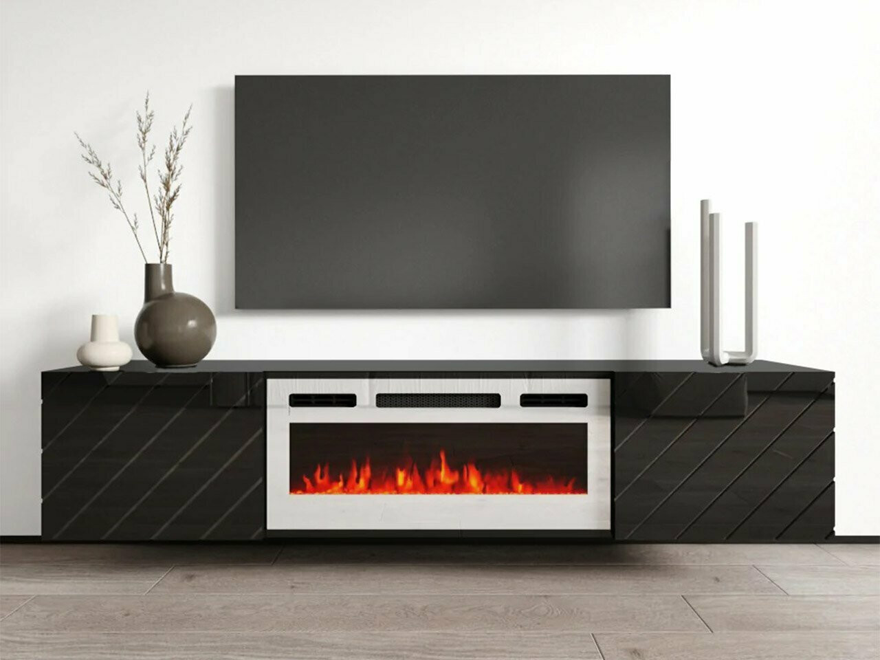 TV stand Mensura (Black + White)
