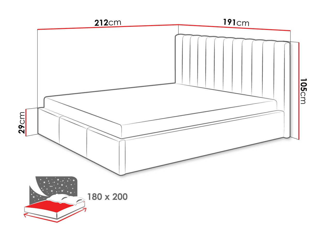 Bed ComfiDream Fenara I (Fresh 13)